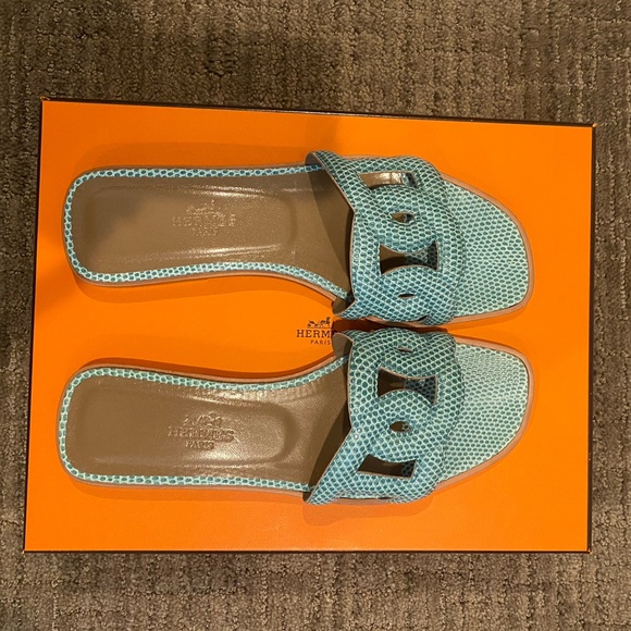 Authentic Hermes Omaha Lizard sandals - Picture 5 of 5